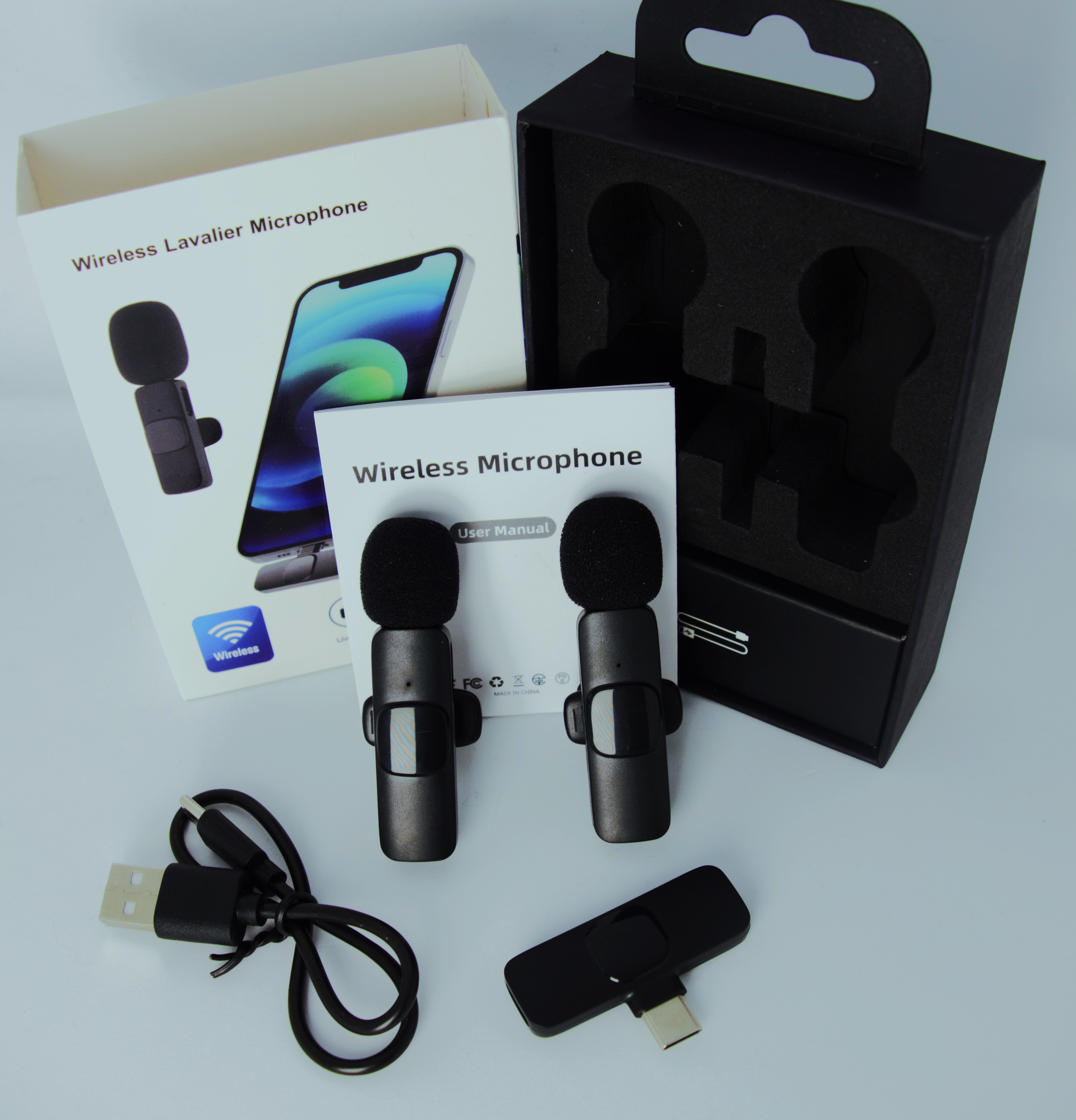 mikrofon-bezprzewodowy-krawatowy-zestaw-z-pudelkiem-typ-usb-c